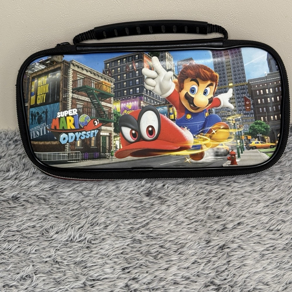 Super Mario Odyssey Deluxe Travel Carrying Case For Nintendo Switch